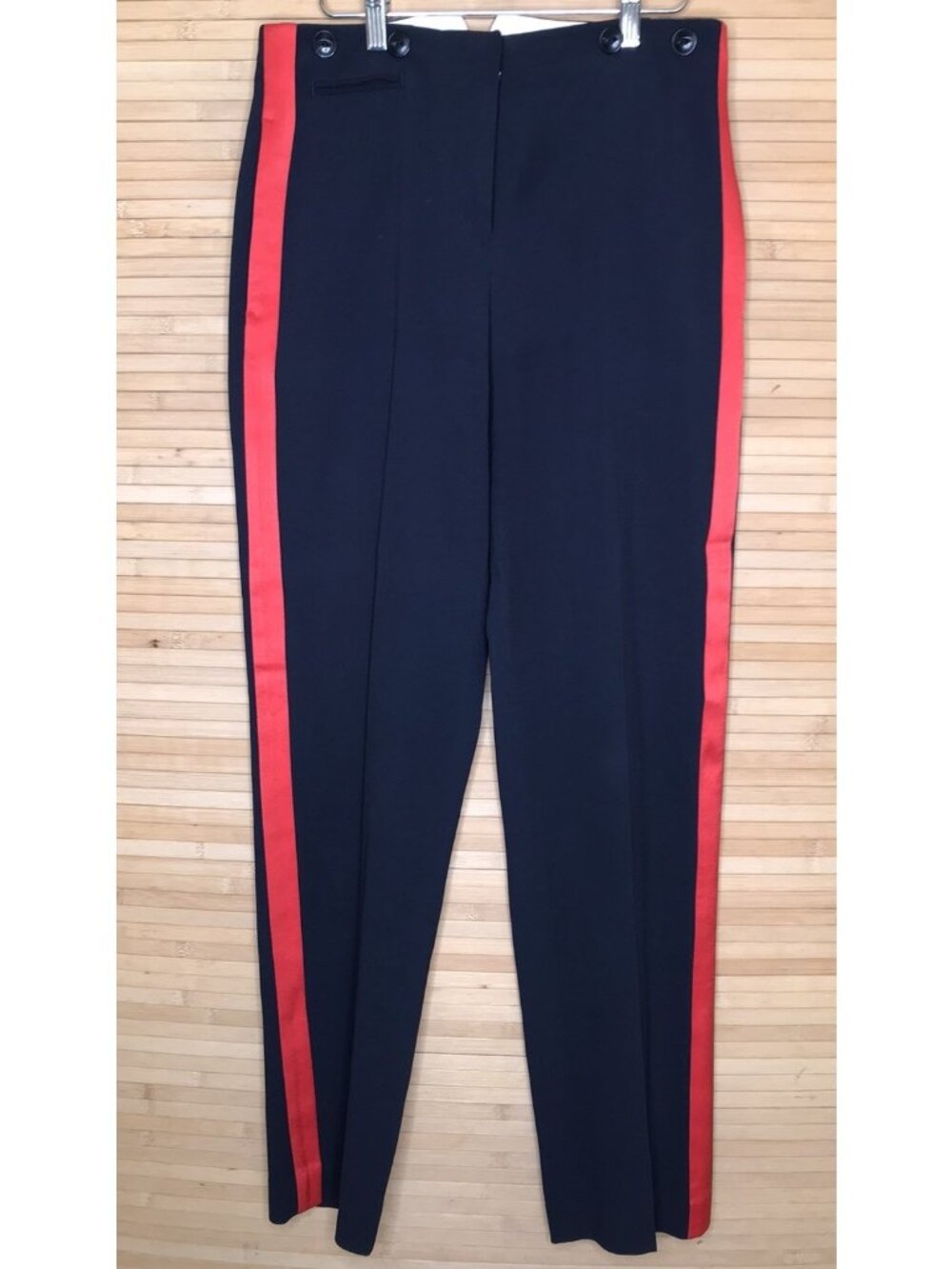Rag & Bone navy blue tuxedo pants with magenta side stripe Size 4